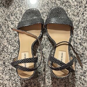 Antonio Melani Polka Dot Black and White Sandals